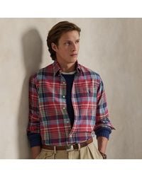 Polo Ralph Lauren - Custom Fit Geruit Oxford Overhemd - Lyst