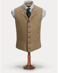 RRL - Linen Twill Notch-Lapel Waistcoat - Lyst
