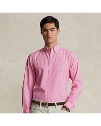 Polo Ralph Lauren - Custom Fit Gingham Stretch Poplin Shirt - Lyst