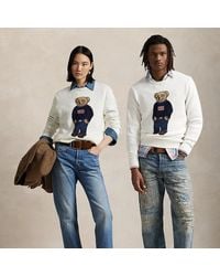 Polo Ralph Lauren - Maglia Polo Bear in lino e cotone - Lyst