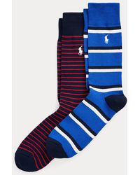 Polo Ralph Lauren - Striped Cotton-blend Trouser Sock 2-pack - Lyst