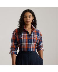 Ralph Lauren - Ralph Lauren Plaid Cotton Twill Shirt - Lyst