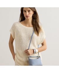 Ralph Lauren - Suede Mini Blaike Shoulder Bag - Lyst