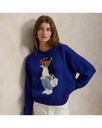 Polo Ralph Lauren - Polo Bear Cotton Crewneck Jumper - Lyst