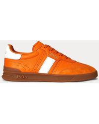 Ralph Lauren - Sneaker Heritage Aera in camoscio - Lyst