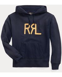RRL - Felpa con cappuccio e logo ranch RRL - Lyst