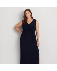 Lauren by Ralph Lauren - Plus Größen - Schulterfreies Abendkleid aus Jersey - Lyst