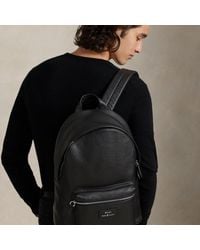 Polo Ralph Lauren - Pebbled Leather Backpack - Lyst