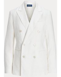 Polo Ralph Lauren - Blazer De Lino Con Doble Botonadura - Lyst