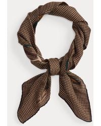 Ralph Lauren - Foulard equestre in cashmere e seta - Lyst