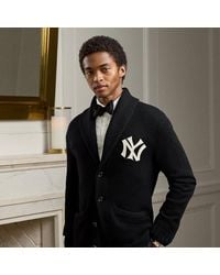 Ralph Lauren - Ralph Lauren Lauren Yankees Cashmere Cardigan - Lyst