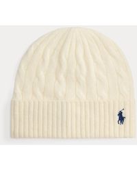 Polo Ralph Lauren - Cable-Knit Wool-Cashmere Beanie - Lyst