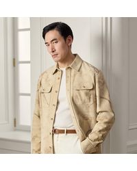 Ralph Lauren - Ralph Lauren Calloway Painted Suede Shirt Jacket - Lyst