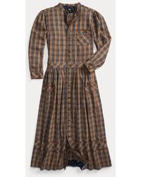 RRL - Kariertes Kleid aus Baumwoll-Jaspé - Lyst