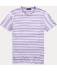 Ralph Lauren Purple Label Camiseta de hilo de Escocia con rayas - Azul