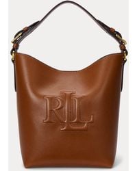 Ralph Lauren - Leather Medium Witley Bucket Bag - Lyst