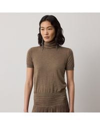 Ralph Lauren - Cashmere Short-Sleeve Roll Neck Jumper - Lyst