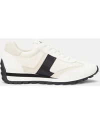 Ralph Lauren - Sneaker Dani in camoscio e pelle - Lyst