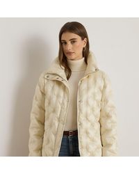 Ralph Lauren - Gewatteerde Jas Met Trechterhals En Logo - Lyst