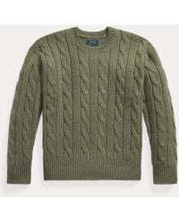 Polo Ralph Lauren - Relaxed Fit Cable Wool-Blend Jumper - Lyst