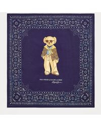 Polo Ralph Lauren - Baumwoll-Seiden-Tuch Mit Polo Bear - Lyst