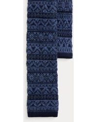 Polo Ralph Lauren - Fair Isle Knit Wool Tie - Lyst