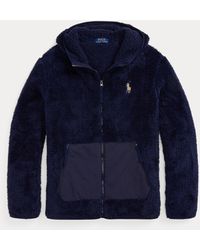 Polo Ralph Lauren Sweat à capuche molleton en sherpa - Bleu