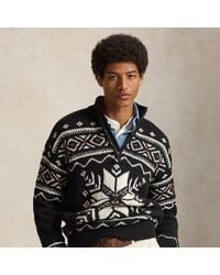 Polo Ralph Lauren - Snowflake Wool Quarter-Zip Jumper - Lyst