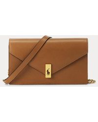 Polo Ralph Lauren - Polo Id Leather Chain Wallet And Bag - Lyst