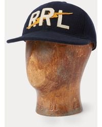 Ralph Lauren - Ralph Lauren Logo Wool-Blend Felt Ball Cap - Lyst