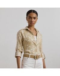 Ralph Lauren - Geblümtes Relaxed-Fit Hemd Aus Leinen - Lyst