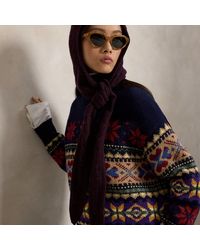 Polo Ralph Lauren - Cable-Knit Wool-Cashmere Wrap Snood - Lyst