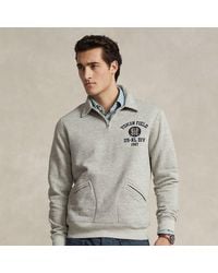 Polo Ralph Lauren - Fleece-Sweatshirt mit Kragen - Lyst