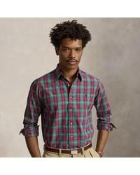 Polo Ralph Lauren - Custom Fit Plaid Oxford Shirt - Lyst