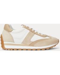 Ralph Lauren - Sneaker Dani in camoscio e pelle - Lyst