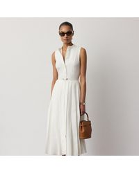 Ralph Lauren - Kennedi Linen Sleeveless Day Dress - Lyst