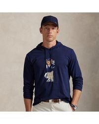 Ralph Lauren - Jersey T-Shirt Met Capuchon En Polo Bear - Lyst