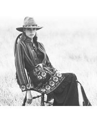 RRL - Embroidered Denim Western Shirtdress - Lyst