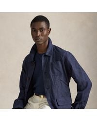 Ralph Lauren - Linen Herringbone Utility Jacket - Lyst
