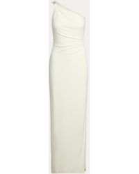 Ralph Lauren Robe du soir asymétrique jersey - Neutre
