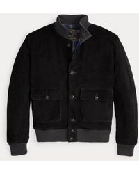 RRL - Suede Bomber Jacket - Lyst