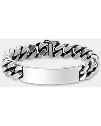 Ralph Lauren - Ralph Lauren Sterling Id Bracelet - Lyst