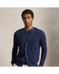 Polo Ralph Lauren - Relaxed Fit Linen Cardigan - Lyst