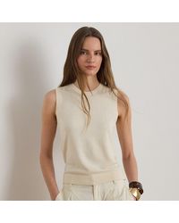 Ralph Lauren - Sleeveless Crewneck Jumper - Lyst