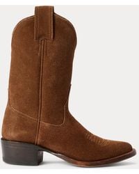 RRL - Plainview Roughout Suede Boot - Lyst