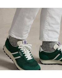 【Ralph Lauren】スエード×メッシュのPRL Trail 100スニーカー PRL Trail 100 スエード & メッシュ スニーカー | ラルフ