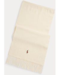 Polo Ralph Lauren - Fringe Virgin Wool Scarf - Lyst