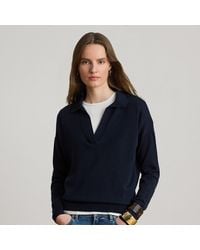 Ralph Lauren - Cotton-Modal Polo Jumper - Lyst