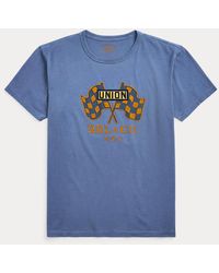 RRL - Rundhals-T-Shirt aus Jersey mit Grafik - Lyst