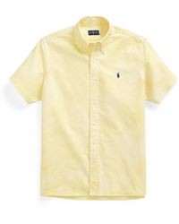 yellow ralph lauren oxford shirt